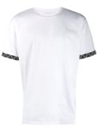 Low Brand Contrasting Cuffs T-shirt - White