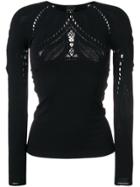Pinko Cut Out Sweater - Black