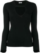 P.a.r.o.s.h. Sweatshirt With Cut Out Detail - Black