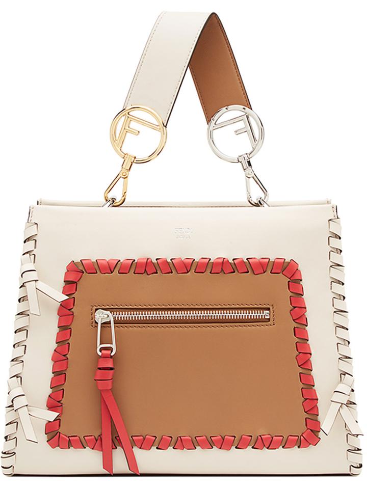 Fendi Runaway Tote - White