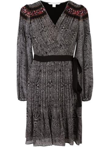Diane Von Furstenberg Printed Wrap Dress, Women's, Size: 3, Silk/polyester/spandex/elastane