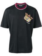 Dolce & Gabbana Embroidered Crown T-shirt - Black
