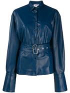 Each X Other Vegan Leather Oversized Jacket - Blue