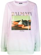 Balmain Pyramid Graphic Sweatshirt - Pink