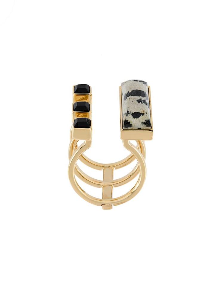 May Moma Baguette Ring, Women's, Size: Large, Metallic
