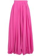 Rosie Assoulin Maxi Parachute Skirt - Pink & Purple