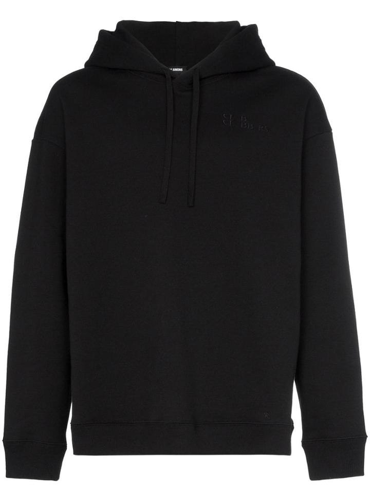 Raf Simons Black Clubber Graphic Print Hoodie