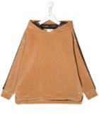 Fendi Kids Side Stripe Hoodie - Neutrals