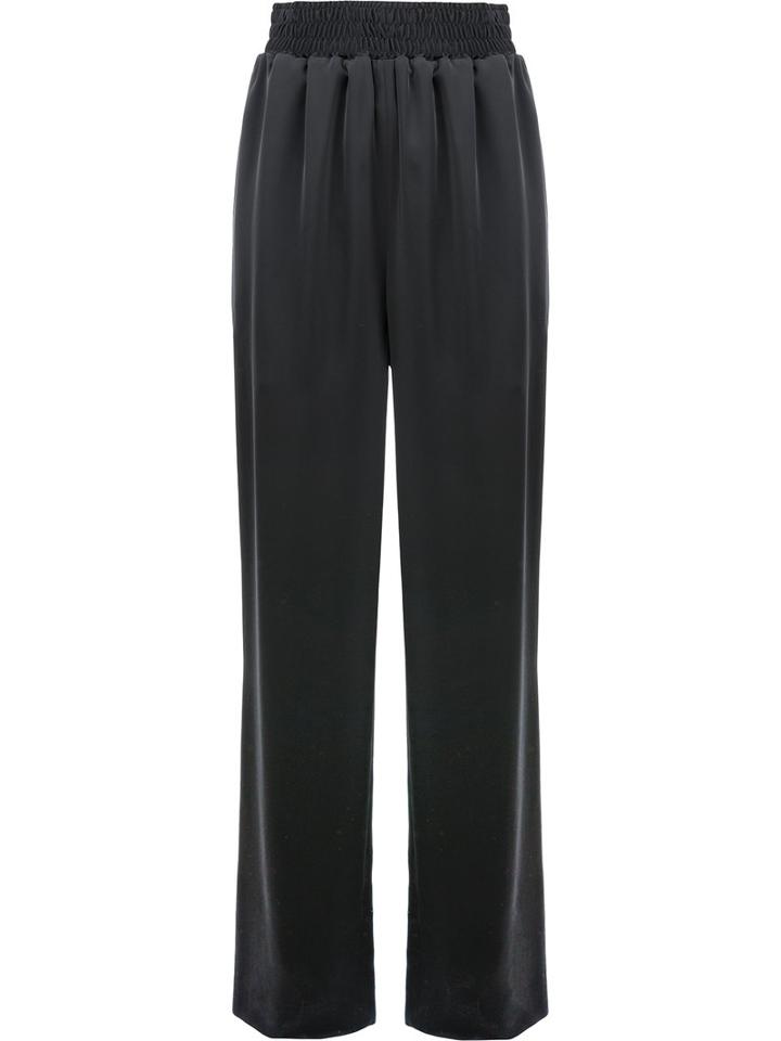 Balenciaga Elasticated Waistband Trousers, Women's, Size: 36, Grey, Acetate/viscose