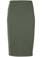 Gloria Coelho Pencil Skirt - Green