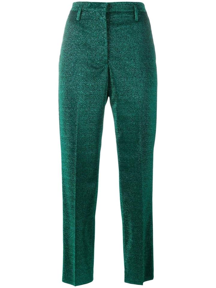 Golden Goose Deluxe Brand Glitter Tailored Trousers - Green