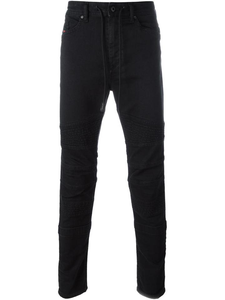 Diesel Tapered Jeans, Men's, Size: 30, Black, Cotton/polyester/spandex/elastane