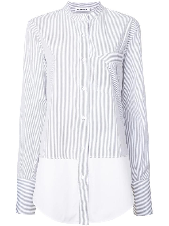 Jil Sander Striped Shirt, Women's, Size: 38, Black, Cotton