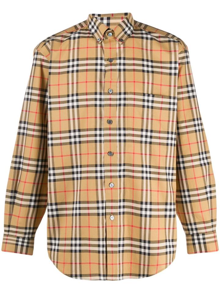 Burberry Vintage Check Button-down Shirt - Neutrals
