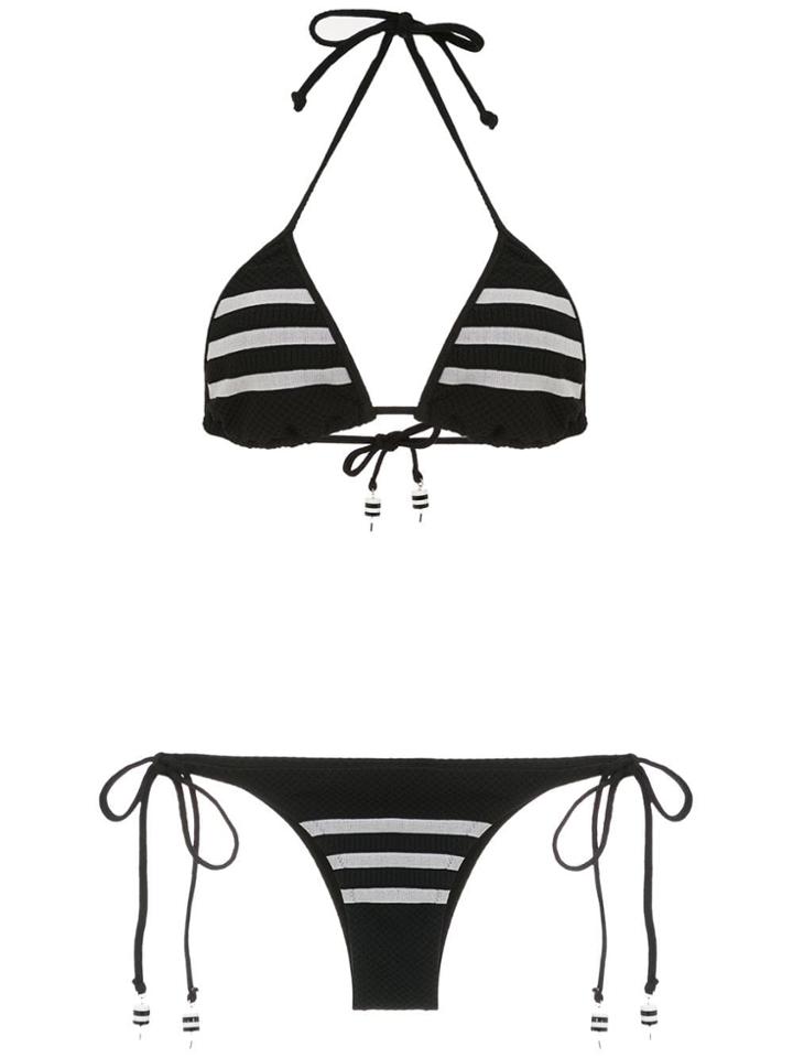 Amir Slama Knitted Bikini Set - Black