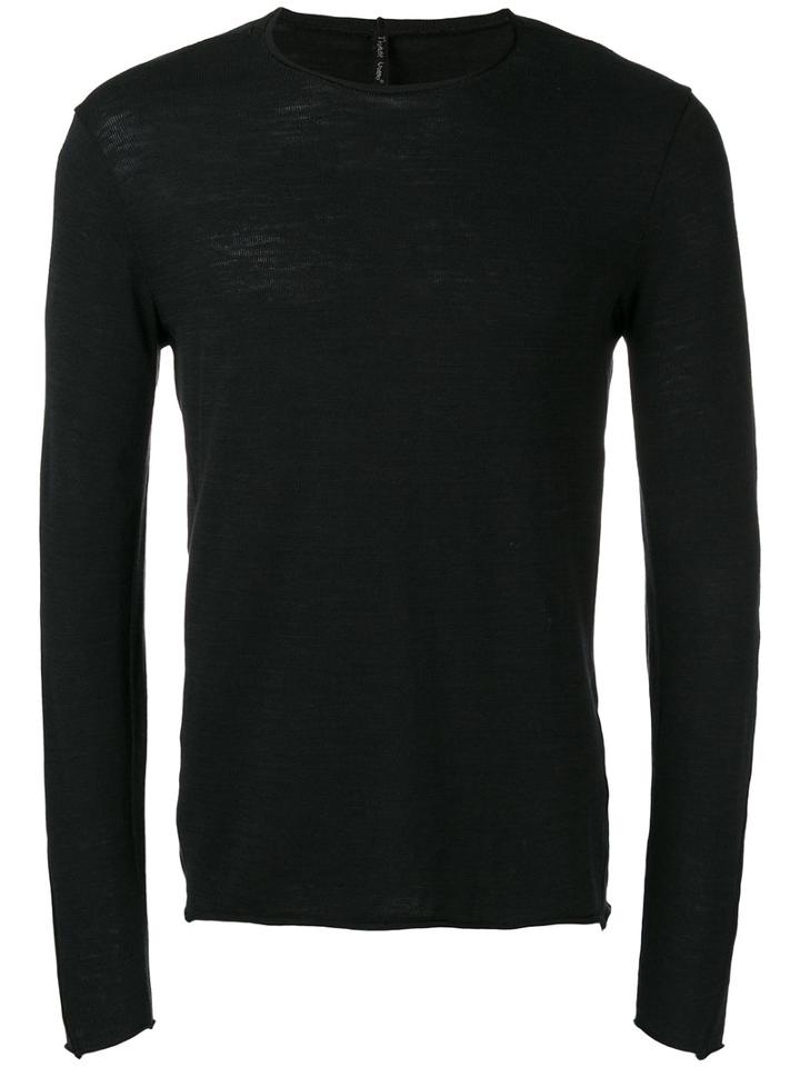 Transit - Crew Neck Jumper - Men - Cotton/nylon/viscose - 52, Black, Cotton/nylon/viscose