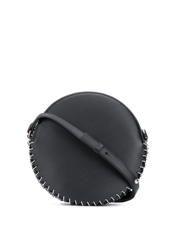 Paco Rabanne Ring Embellished Crossbody Bag - Black
