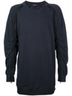 Ann Demeulemeester - Zipped Sleeve Sweatshirt - Men - Cotton - M, Grey, Cotton