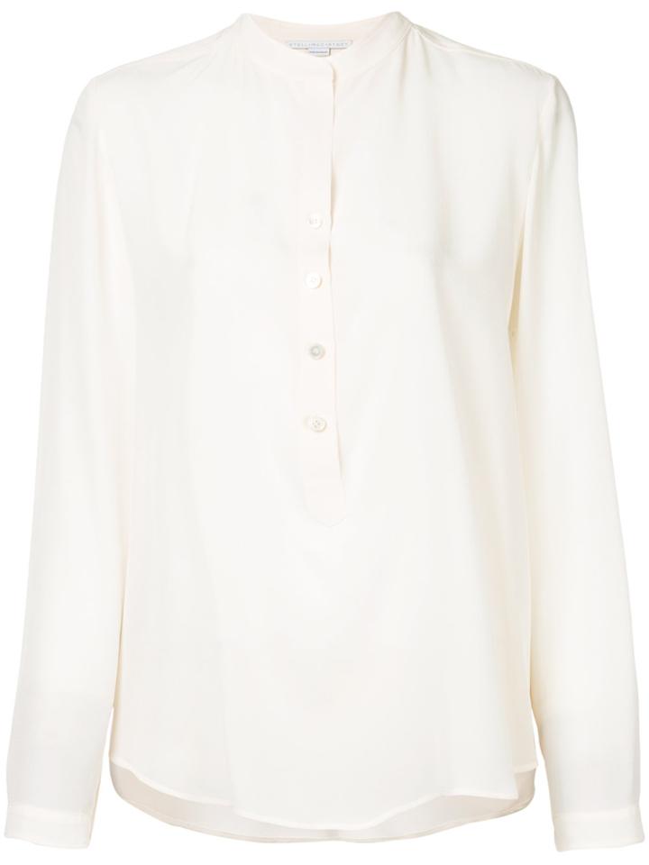 Stella Mccartney Mandarin Collar Shirt - Nude & Neutrals