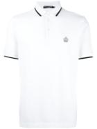 Dolce & Gabbana - Embroidered Crown Polo Shirt - Men - Cotton - 50, White, Cotton