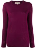 Michael Michael Kors Round Neck Sweater - Purple