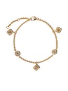 De Beers 18kt Yellow Gold Talisman Diamond Charm Bracelet