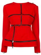 Yohji Yamamoto Zip Detailed Top - Red