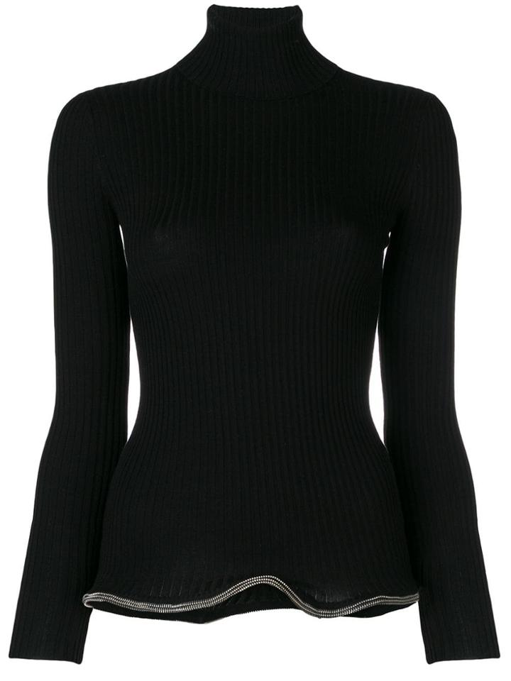 Alexander Wang Zip Trim Jumper - Black