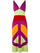 Moschino Vintage Peace Print Maxi Dress - Multicolour