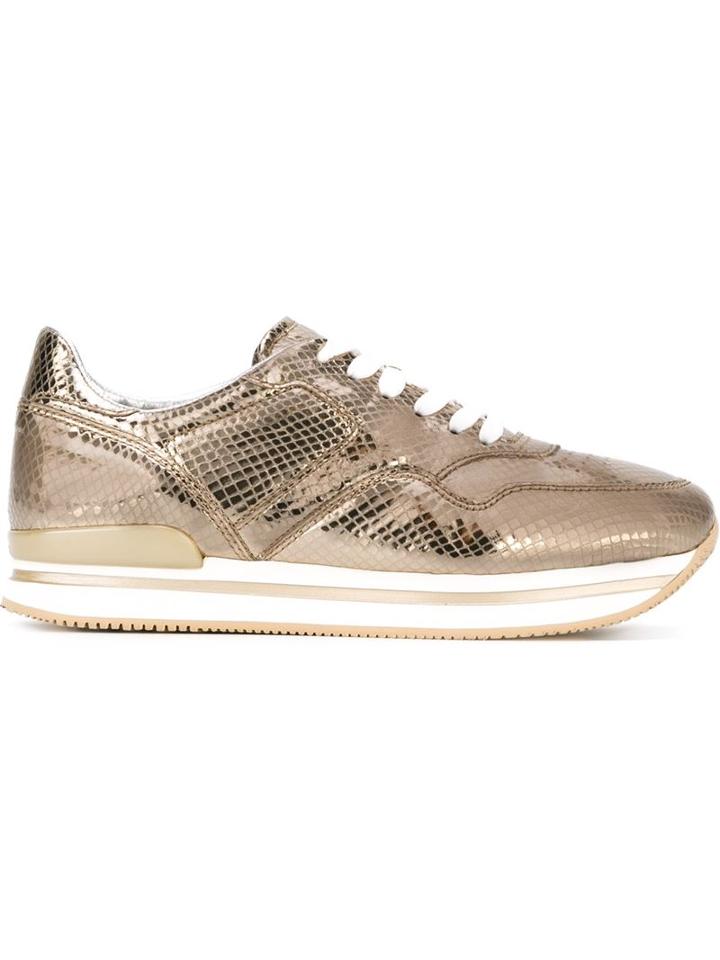 Hogan Metallic Sneakers