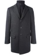 Fay Inner Padded Gilet Coat, Men's, Size: Large, Grey, Wool/viscose