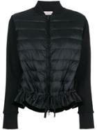 Moncler Knitted Sleeve Padded Jacket - Black