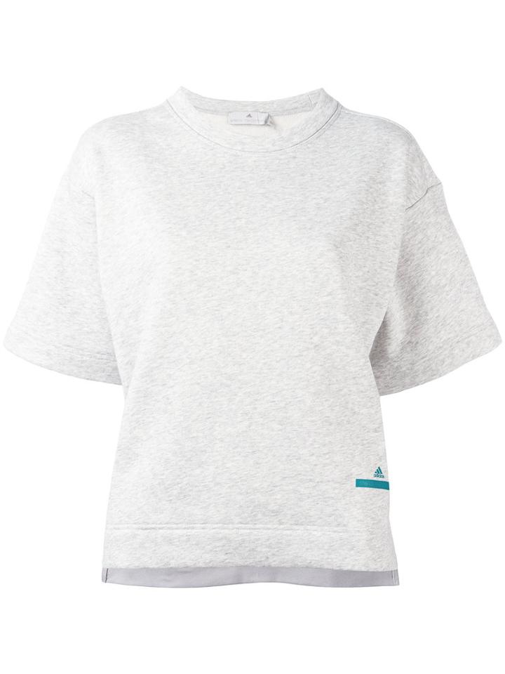 Adidas By Stella Mccartney Jo Short Sleeve Sweatshirt, Women's, Size: Xs, Grey
