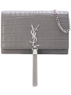 Saint Laurent - Kate Crossbody Bag - Women - Calf Leather - One Size, Grey, Calf Leather