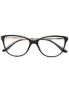 Bulgari Square Frame Glasses, Black, Acetate/metal (other)