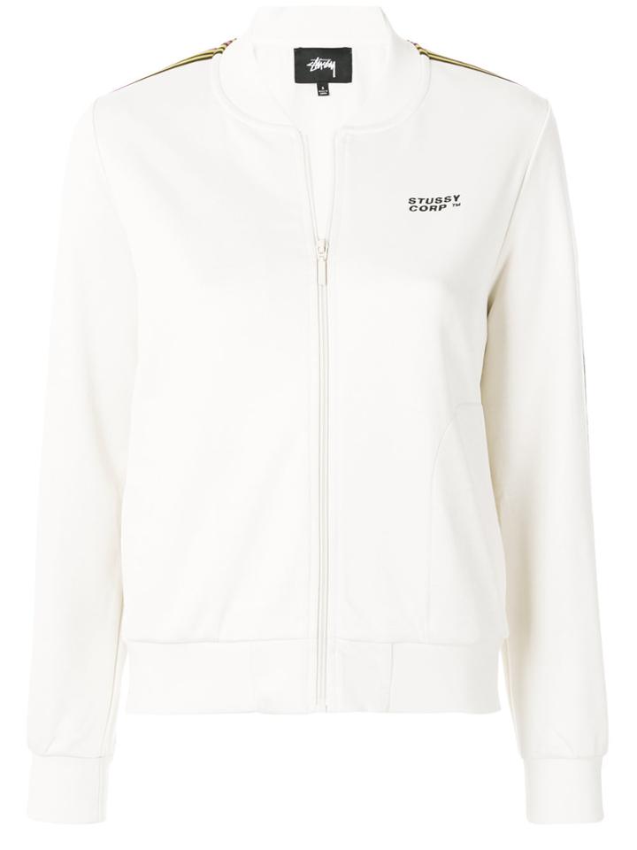 Stussy Zipped Sweatshirt - Nude & Neutrals