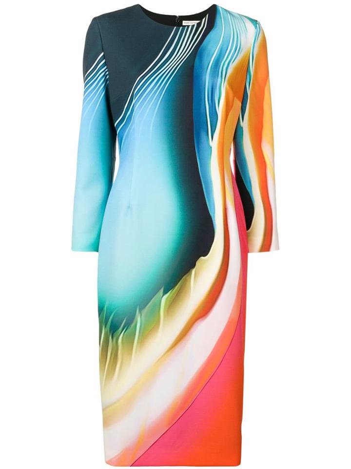 Mary Katrantzou Blown Glass Print Dress - Blue