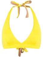 Fisico Reversible Halter Neck Bikini Top - Yellow
