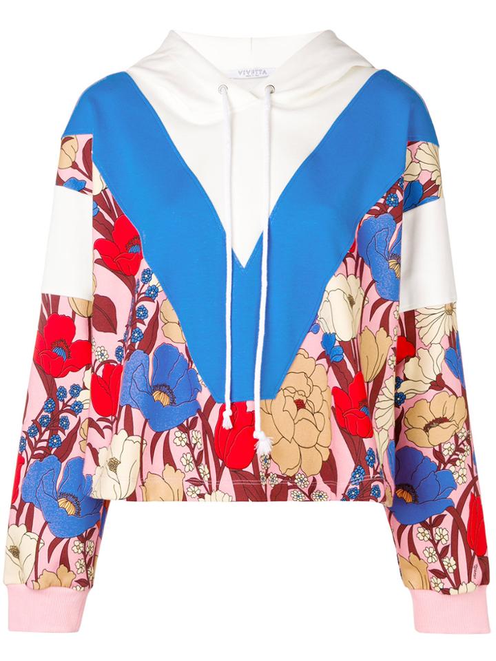 Vivetta Chevron Printed Hoodie - Multicolour