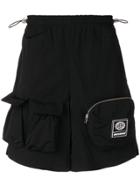 Misbhv Black Cargo Shorts