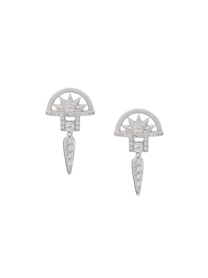 V Jewellery Este Earrings - Silver