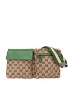 Gucci Pre-owned Shelly Line Gg Supreme Belt Bag - Brown