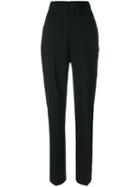 Rick Owens - High Waisted Tailored Trousers - Women - Spandex/elastane/virgin Wool - 40, Black, Spandex/elastane/virgin Wool