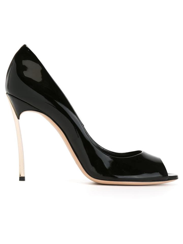 Casadei Blade Pumps, Women's, Size: 39, Black, Leather