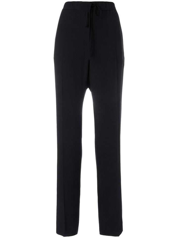 Jil Sander High-waisted Trousers - Black