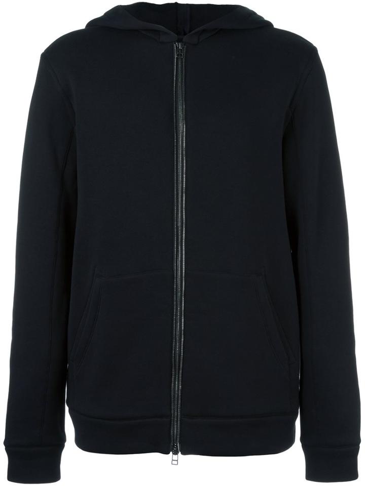 Helmut Lang Zipped Hoodie, Men's, Size: Large, Black, Cotton/viscose