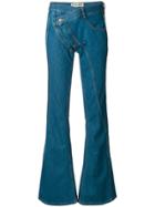 Ottolinger Deconstructed Flared Jeans - Blue