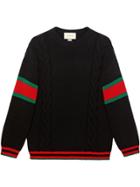 Gucci Cable Knit Sweater - Black
