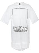 Ktz Longline Sheer T-shirt, Men's, Size: Medium, White, Nylon