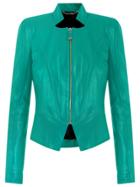 Tufi Duek Leather Jacket - Green